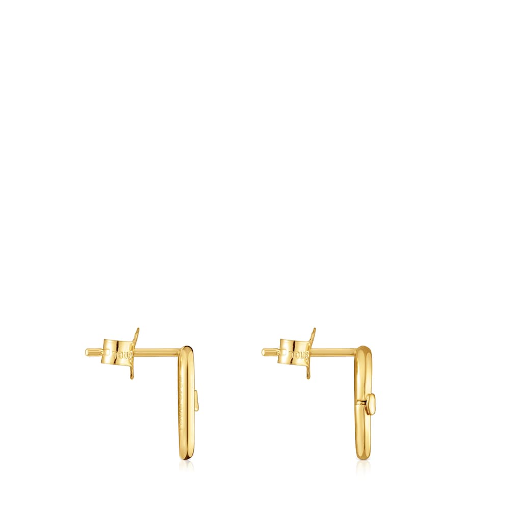 Hold Oval small 12 mm gold Earrings Hold Oval small 12 mm gold Earrings