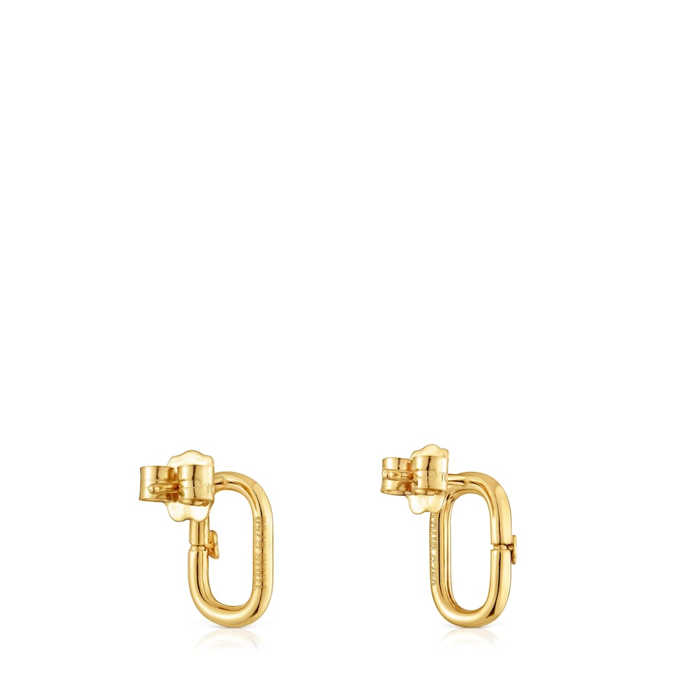 Hold Oval small 12 mm gold Earrings Hold Oval small 12 mm gold Earrings