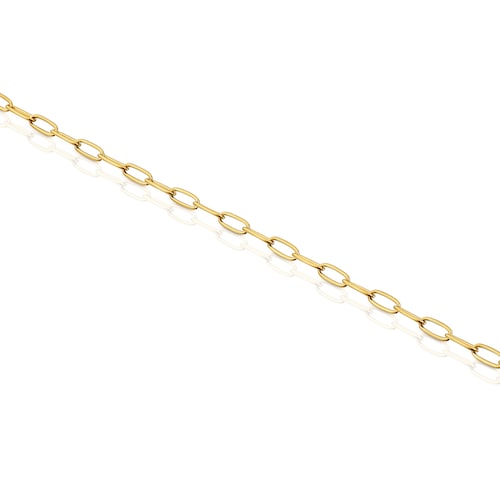 Hold Oval chain Bracelet with 18kt gold plating over silver