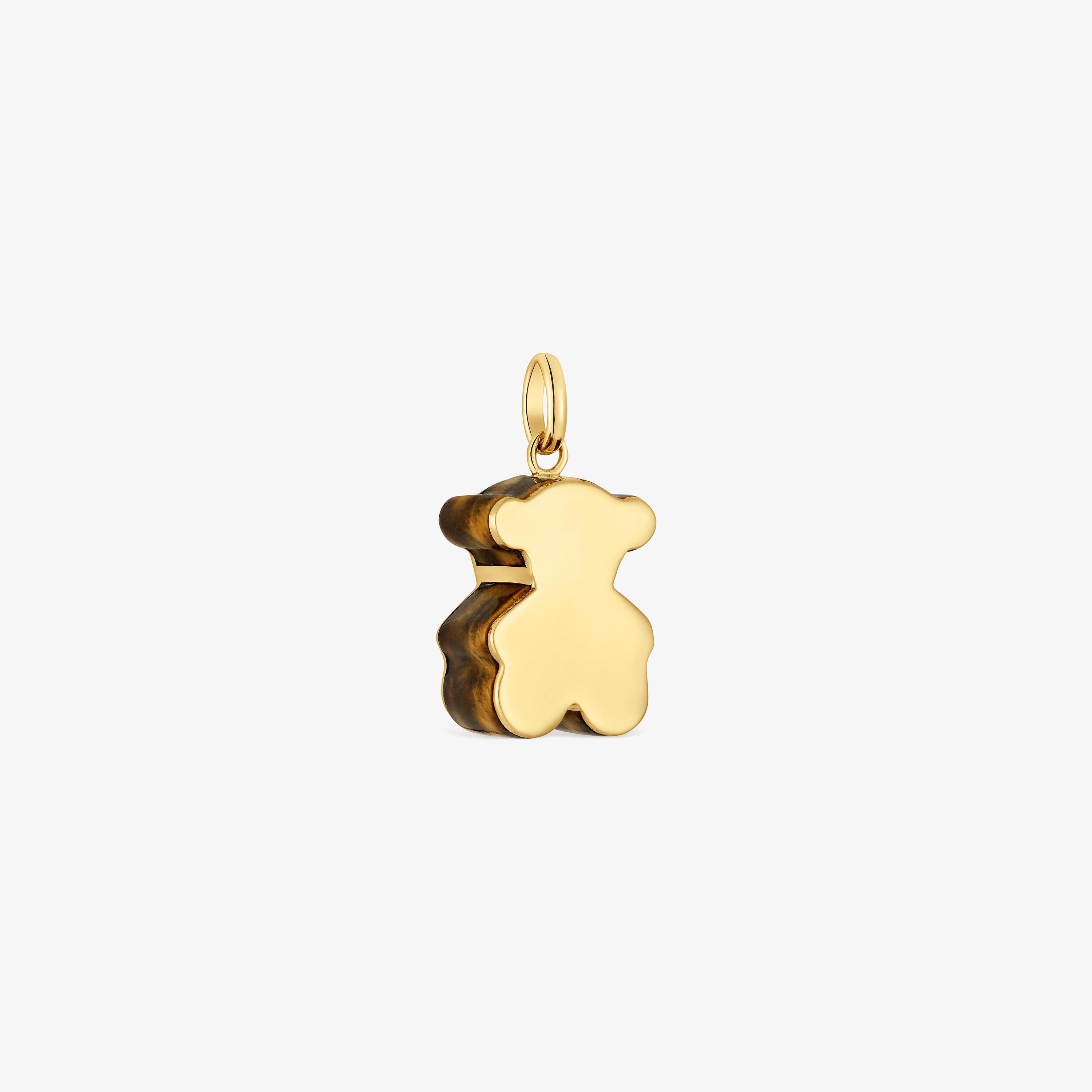 18K solid gold bear Pendant with tiger’s eye TOUS 1950