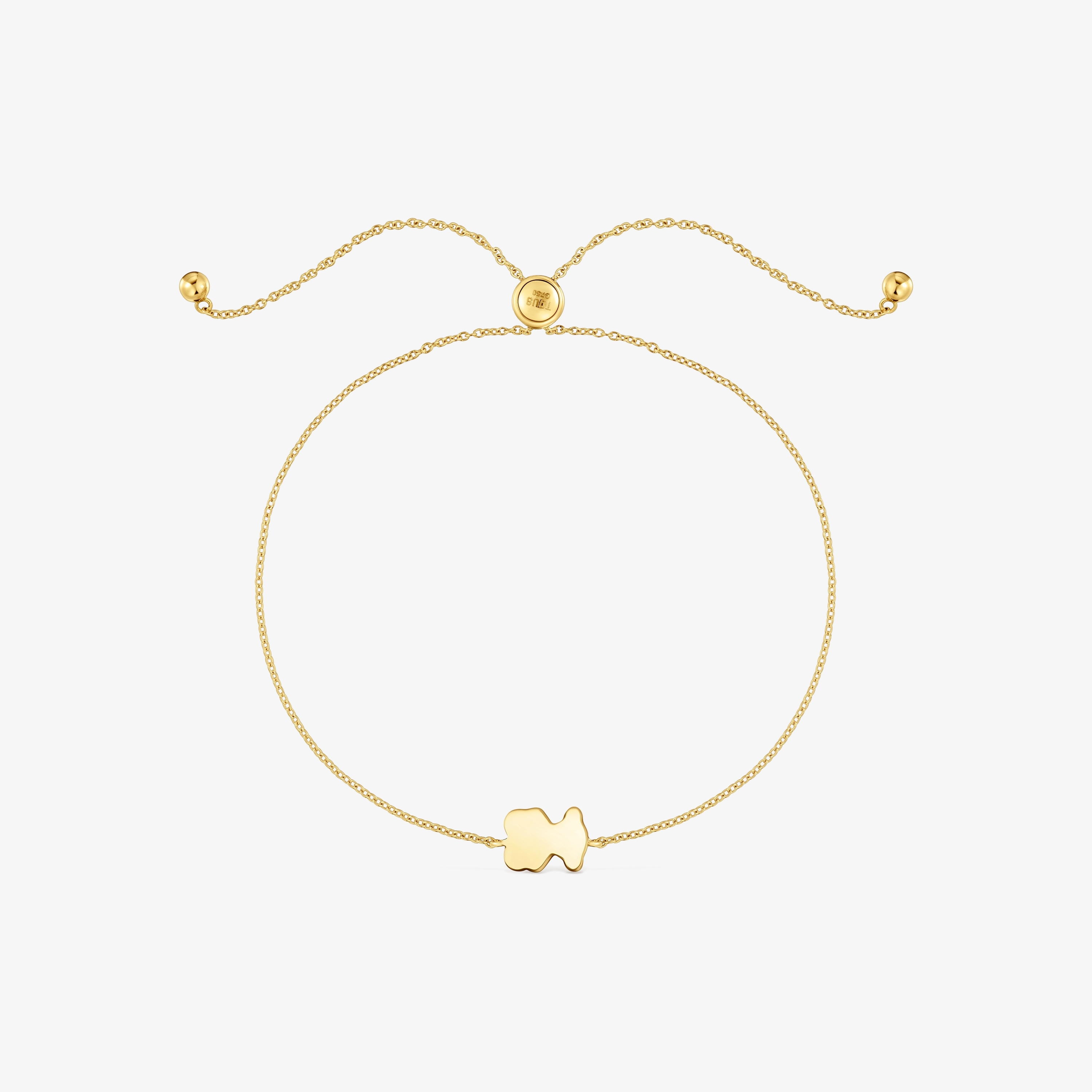 18K solid gold bear motif Bracelet with lapis lazuli TOUS 1950