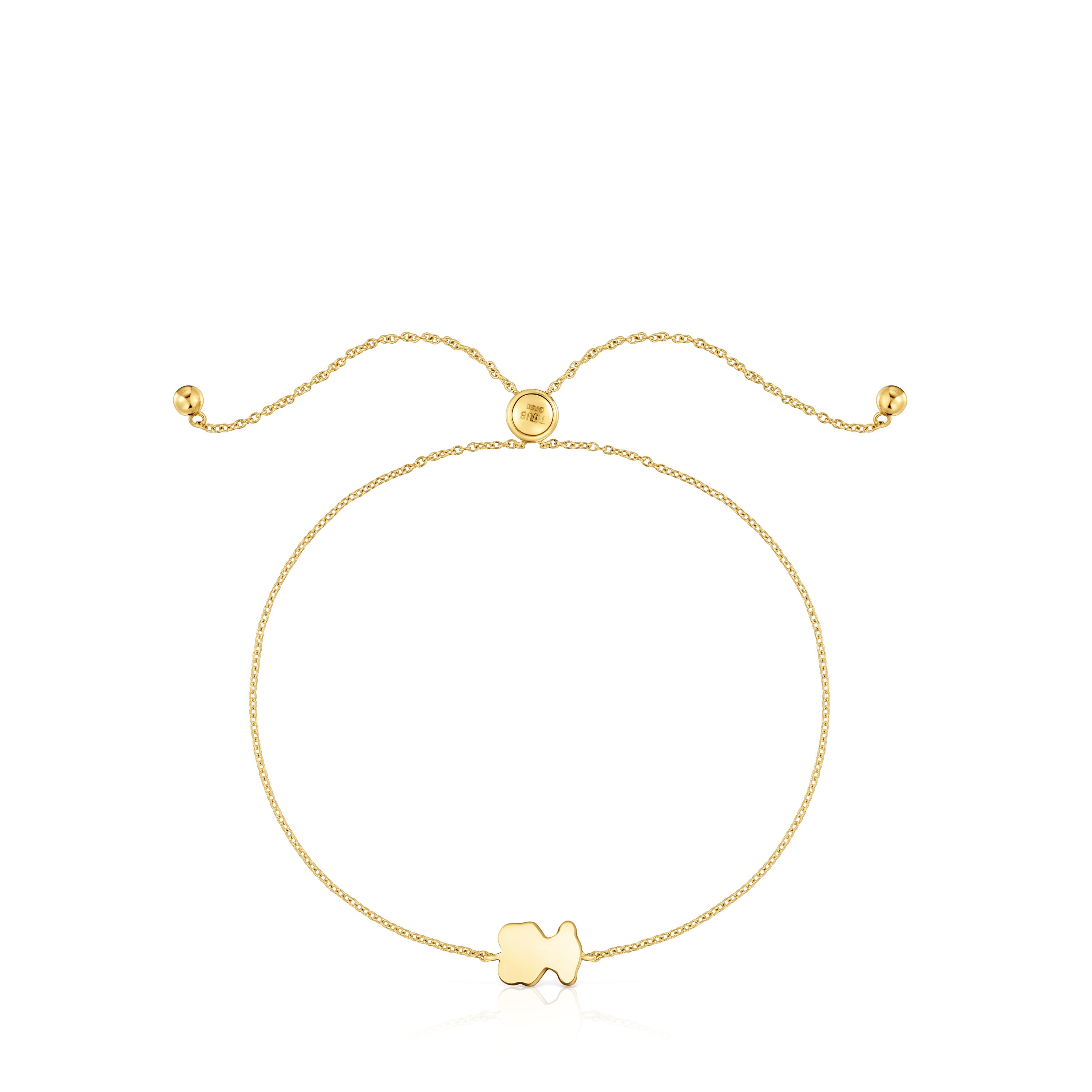 Gold bear motif Bracelet with lapis lazuli TOUS 1950