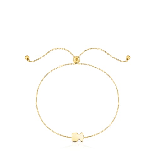 Pulsera motivo oso de oro y lapislázuli TOUS 1950