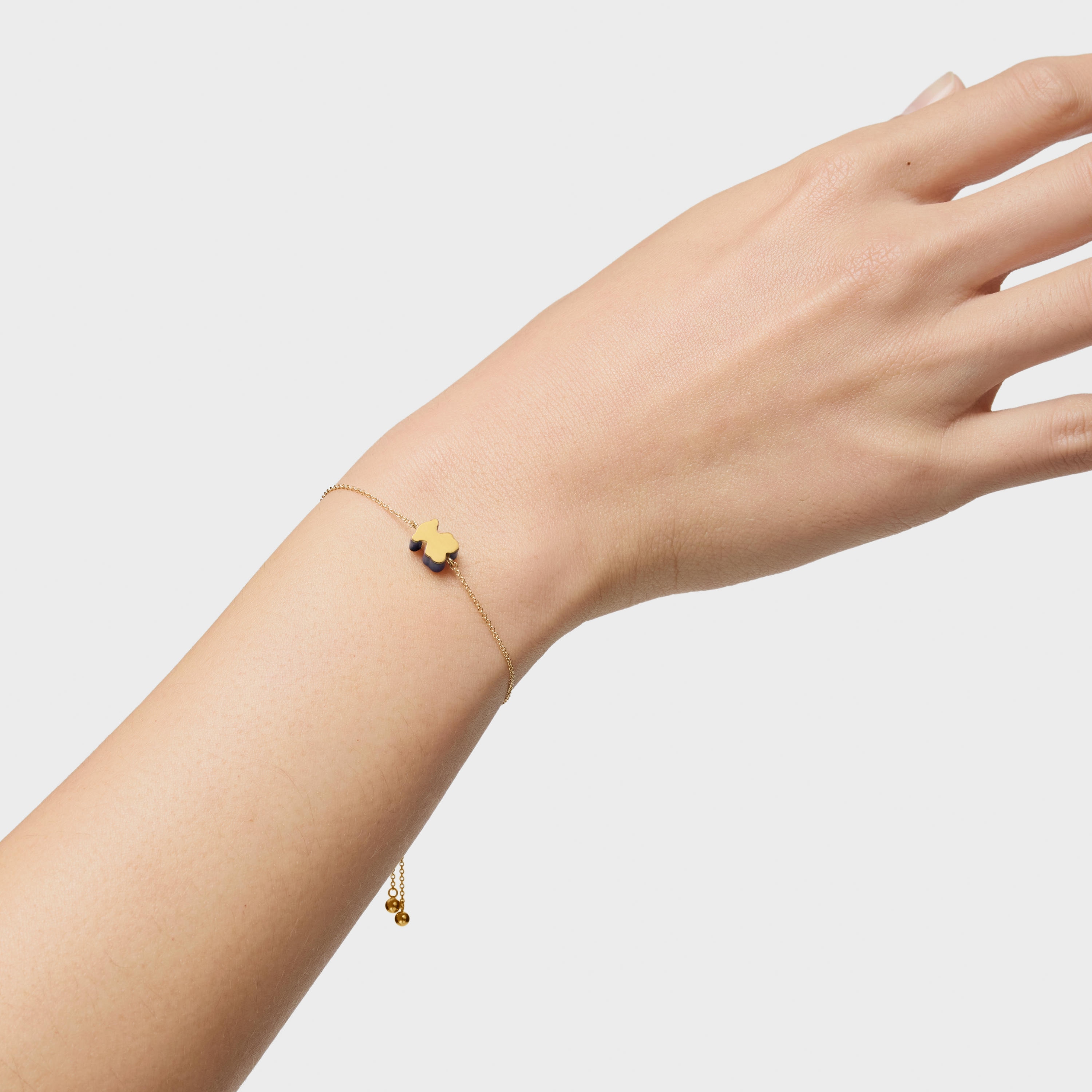 18K solid gold bear motif Bracelet with lapis lazuli TOUS 1950