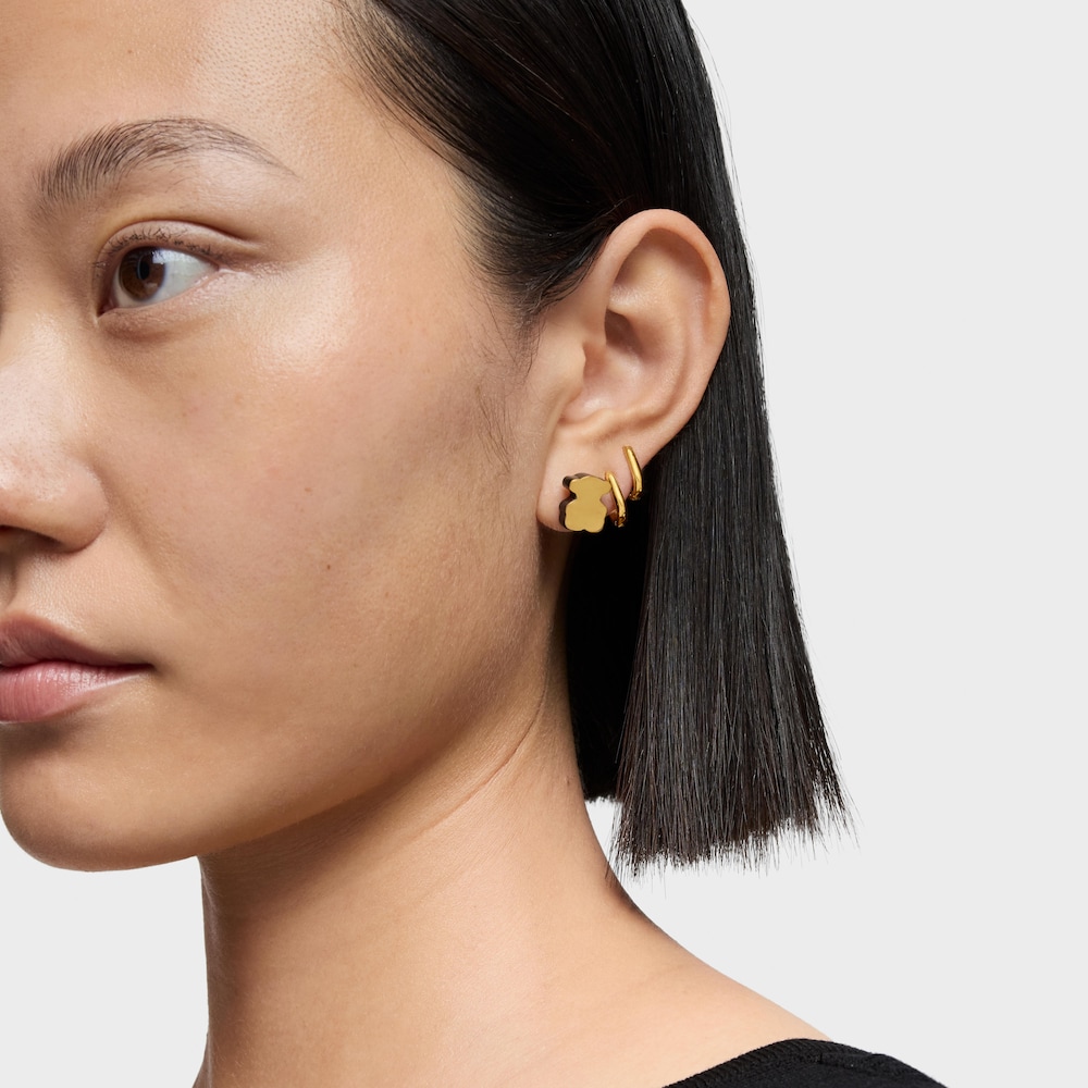 Gold bear Earrings with onyx TOUS 1950 image number 3