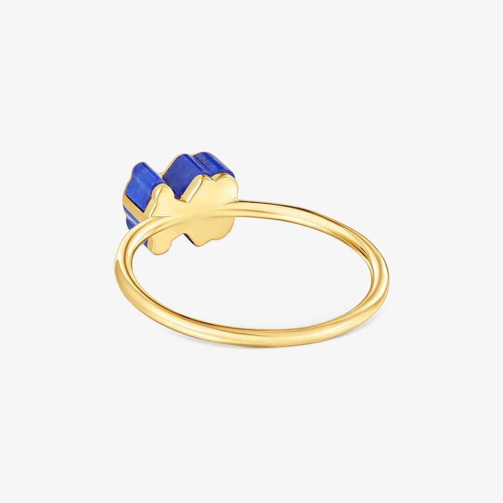 Zlat&yacute; Prsteň s&nbsp;mot&iacute;vom medved&iacute;ka z&nbsp;ultramar&iacute;nu TOUS 1950