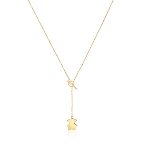 Collar corto oso de oro y ónix TOUS 1950