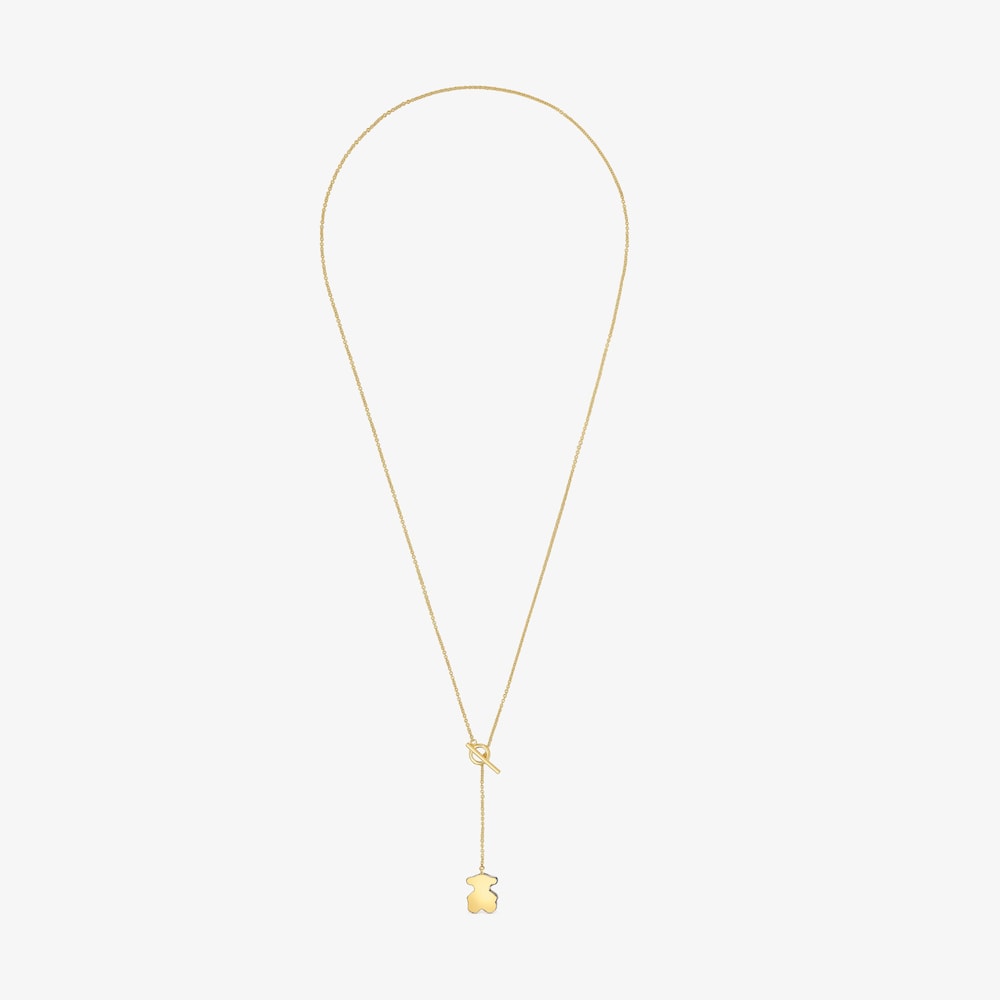 Collar corto oso de oro y &oacute;nix TOUS 1950