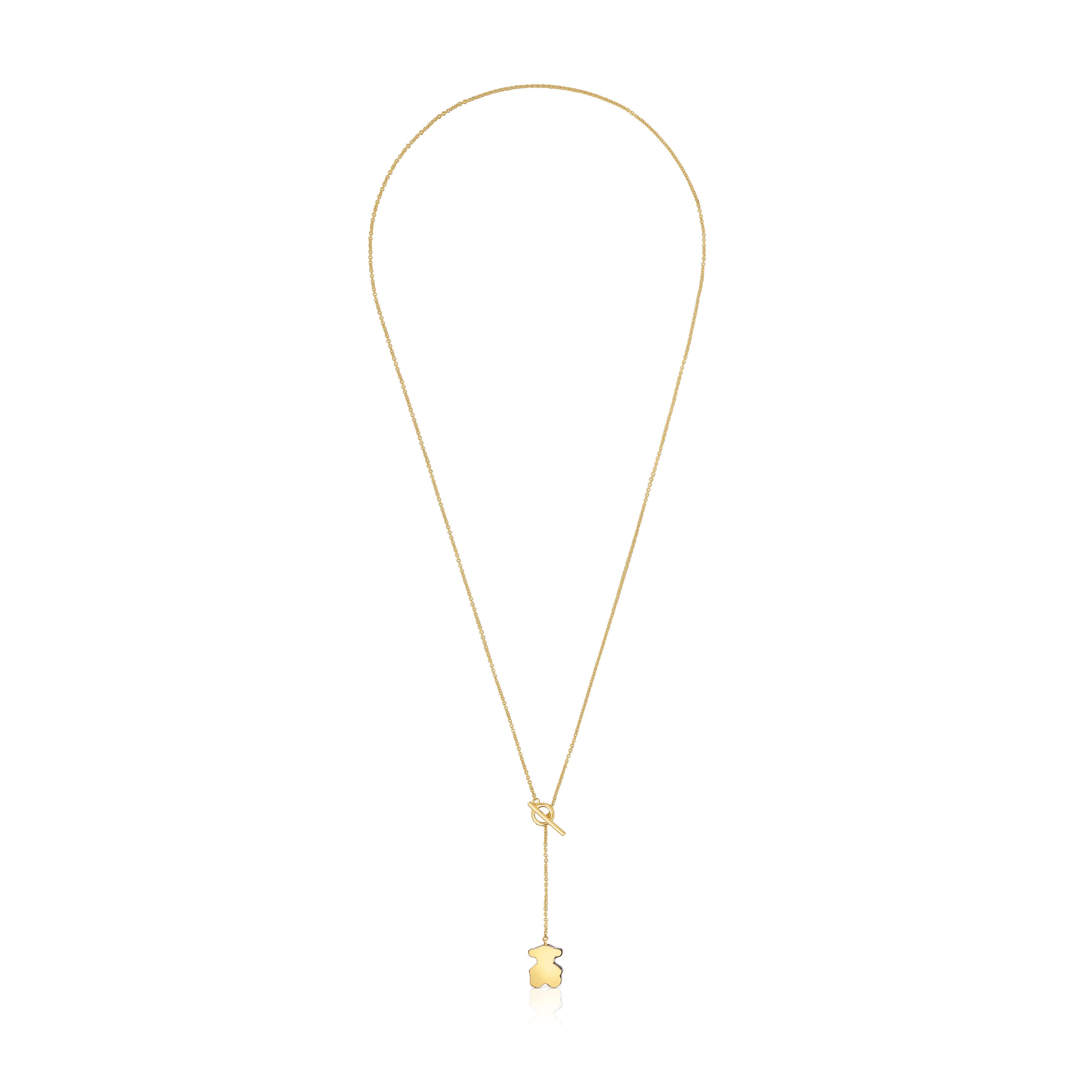 Collar corto oso de oro y ónix TOUS 1950