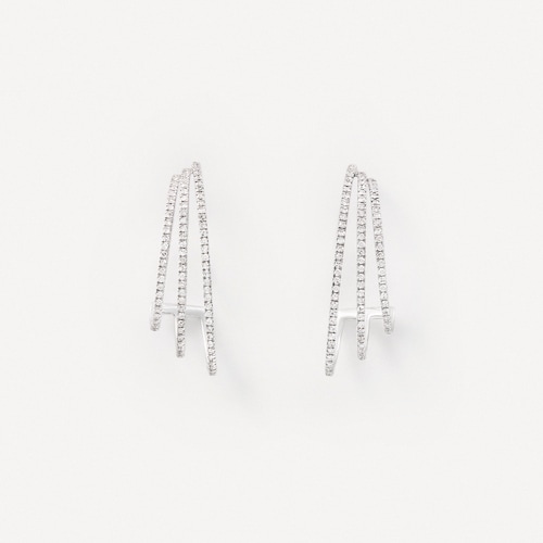 Pendientes de oro blanco con diamantes TOUS ATELIER