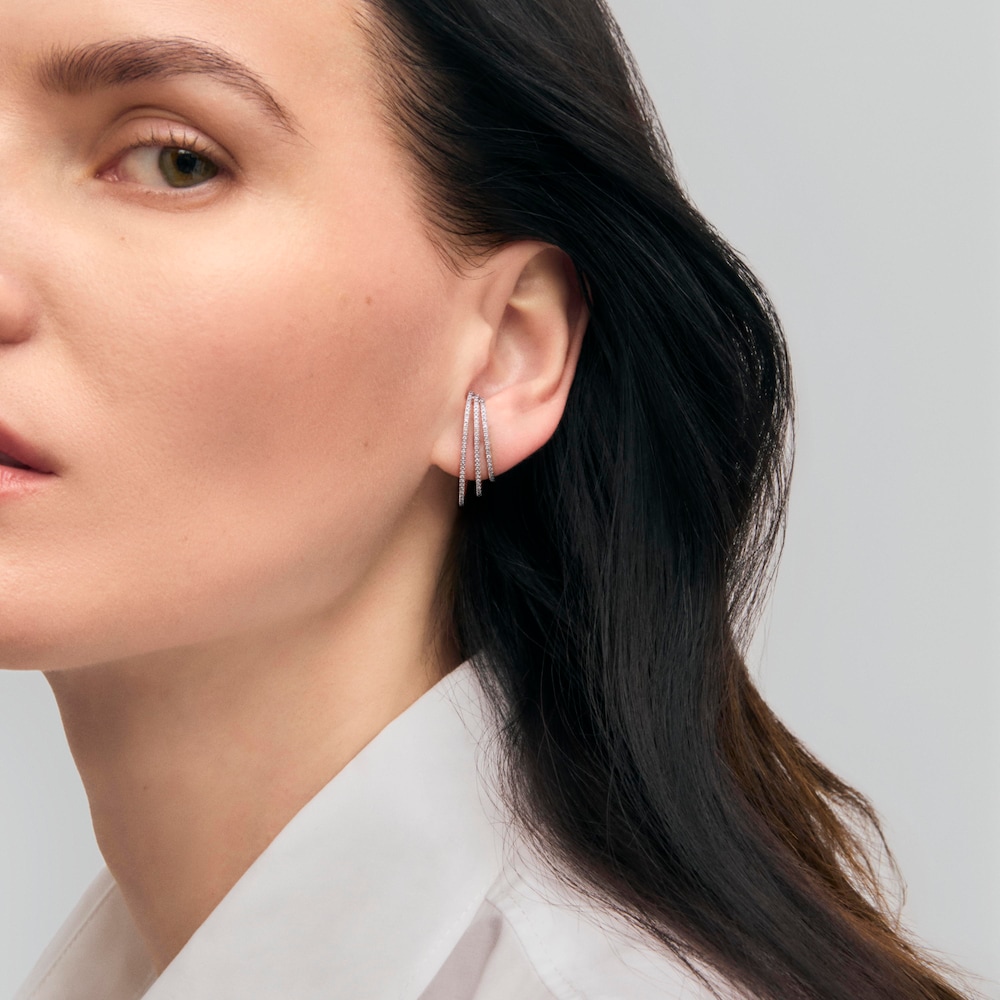 Pendientes de oro blanco con diamantes TOUS ATELIER