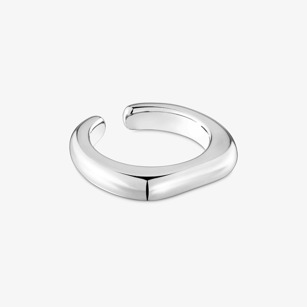 Anello aperto in argento Line