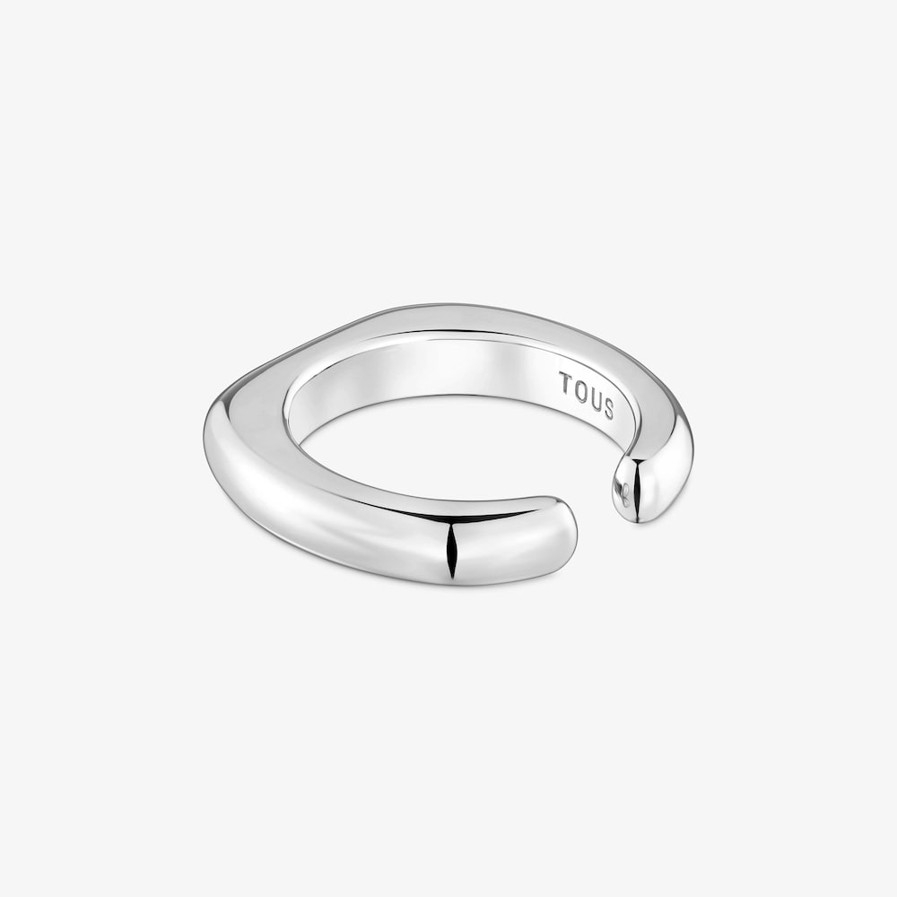 Anello aperto in argento Line