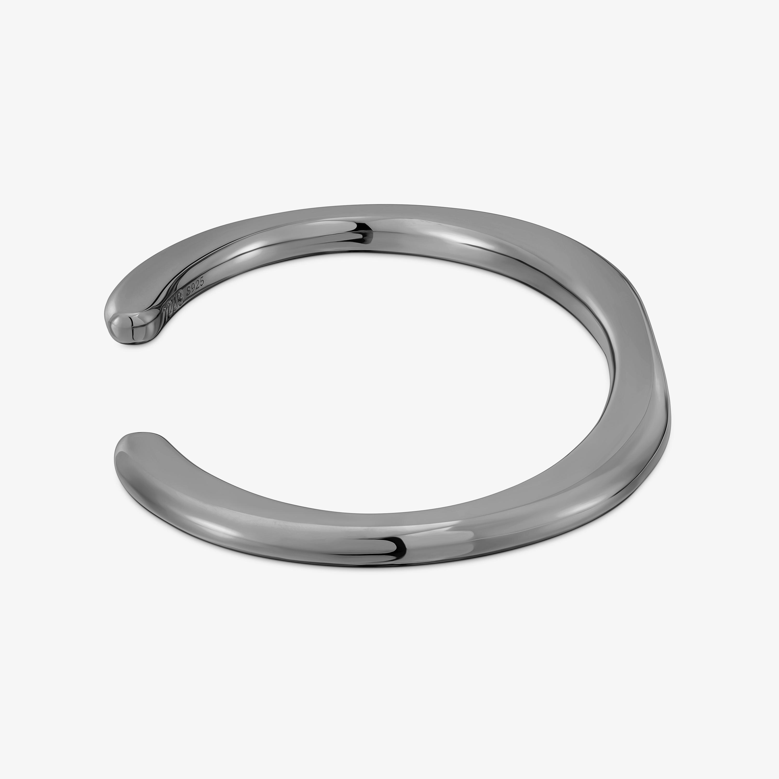 Dark silver Bangle Line | TOUS