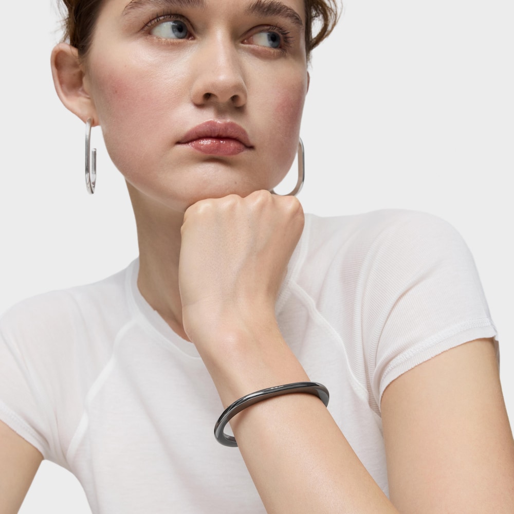 Pulsera esclava de plata dark silver Line