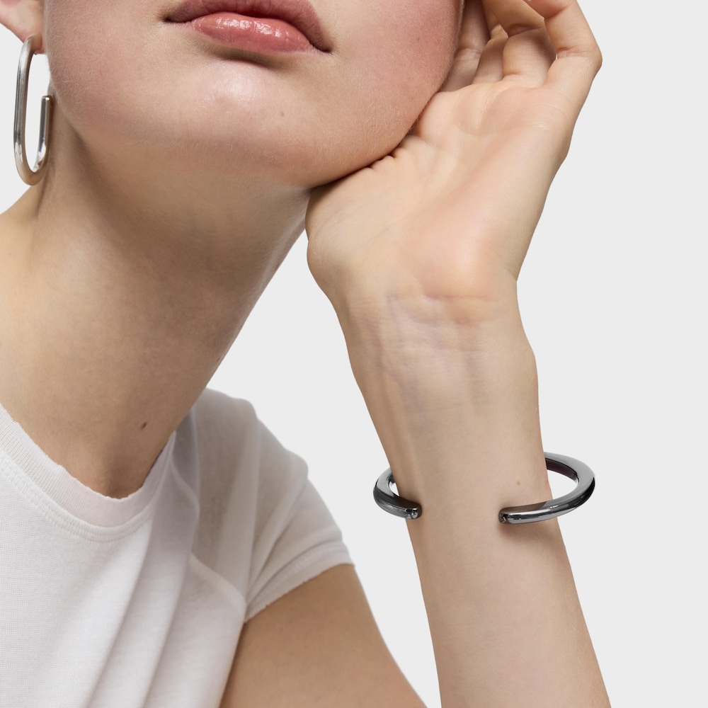 Pulsera esclava de plata dark silver Line