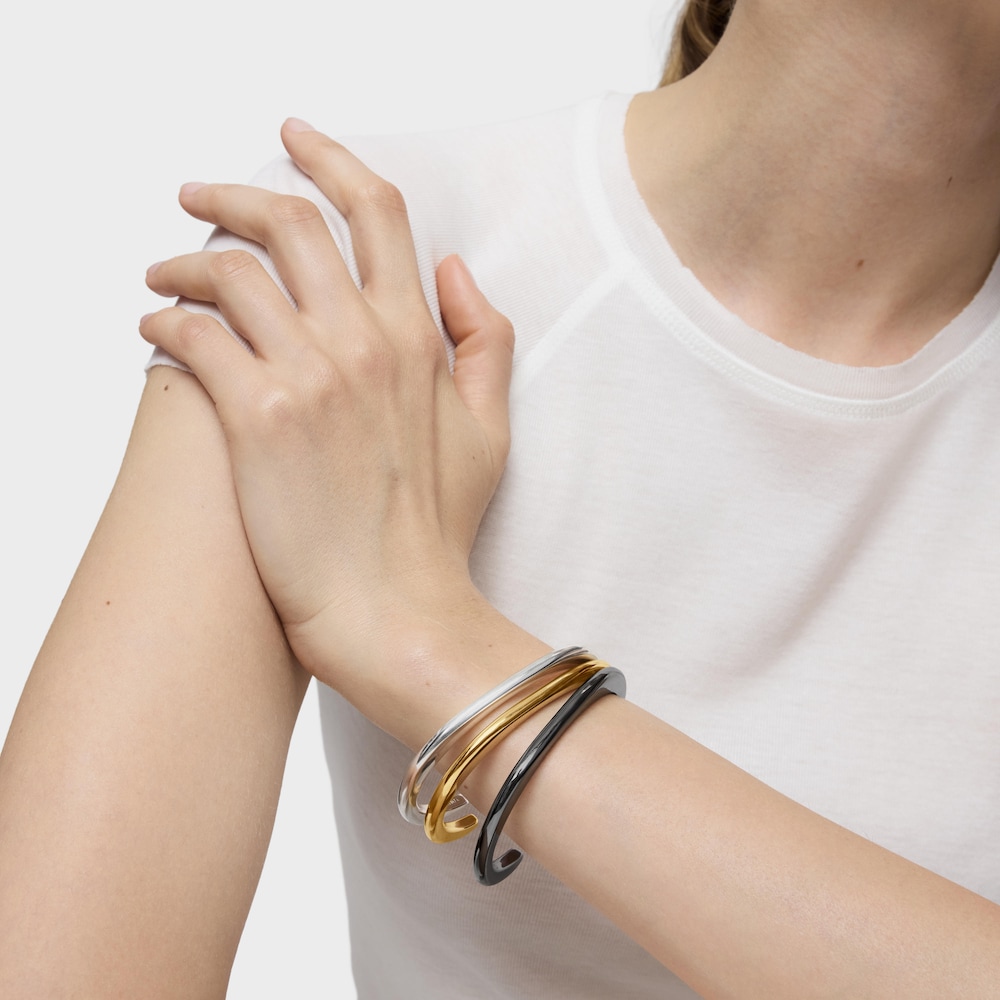 Pulsera esclava de plata dark silver Line