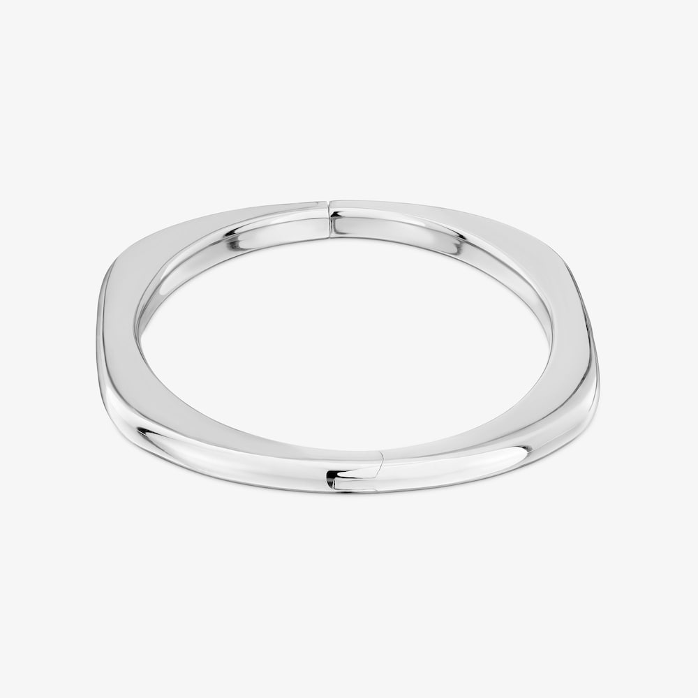 Pulsera esclava cerrada de plata Line