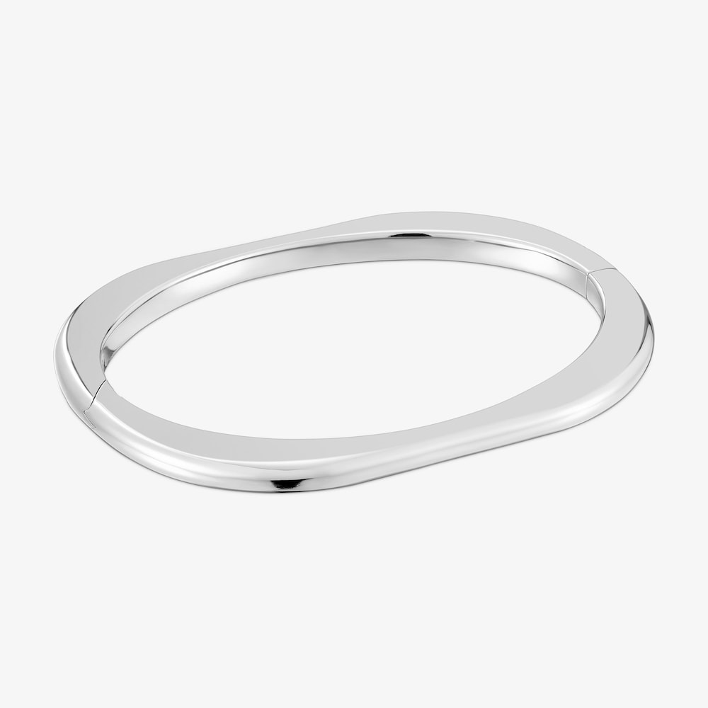 Pulsera esclava cerrada de plata Line