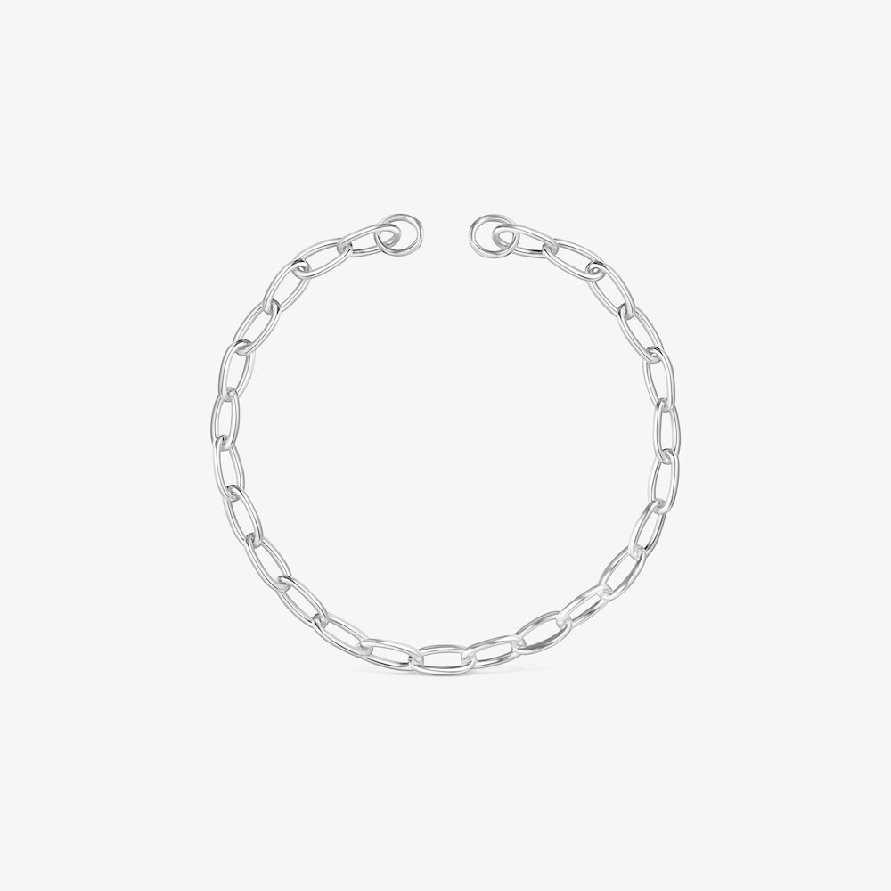 Pulsera cadena de plata Hold Oval