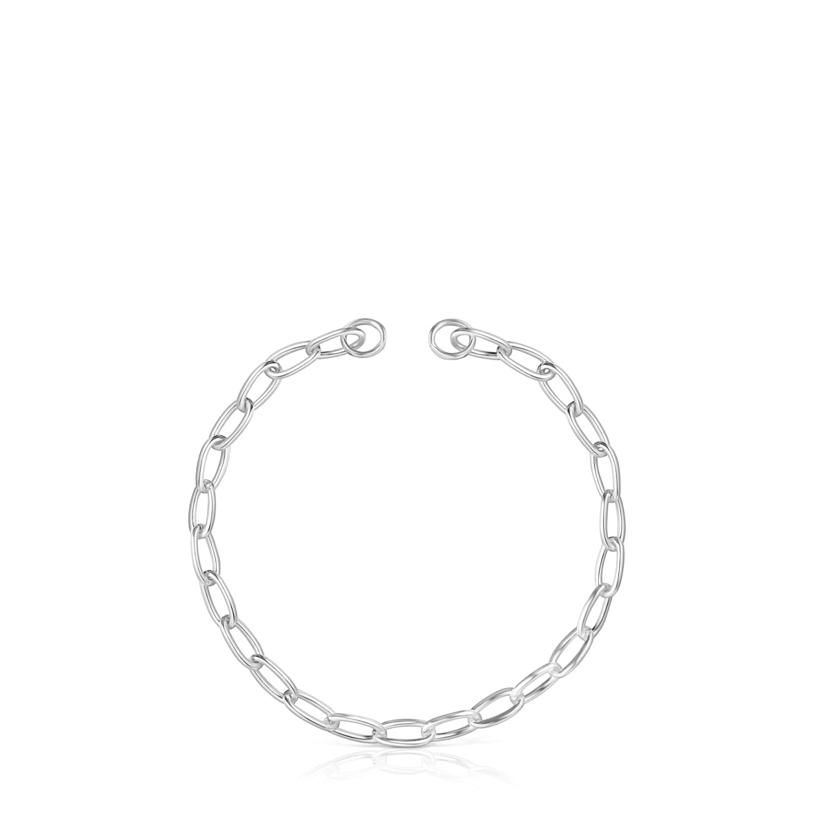 Hold Oval silver chain Bracelet
