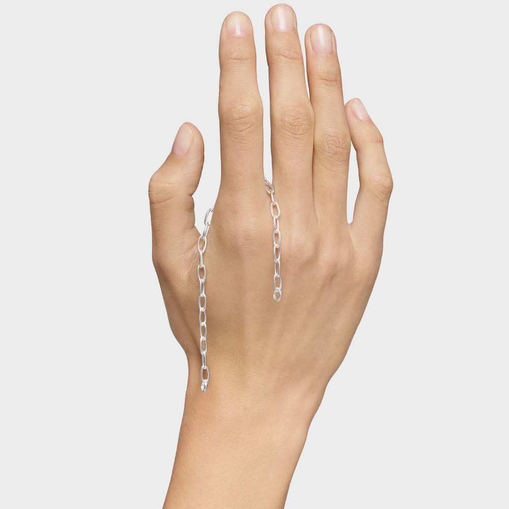 Pulsera cadena de plata Hold Oval