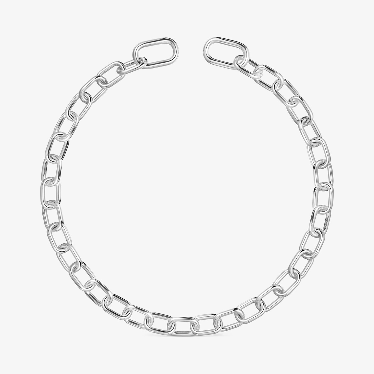 Tous - Collar Corto Xxl De Plata Hold Oval - Plateado