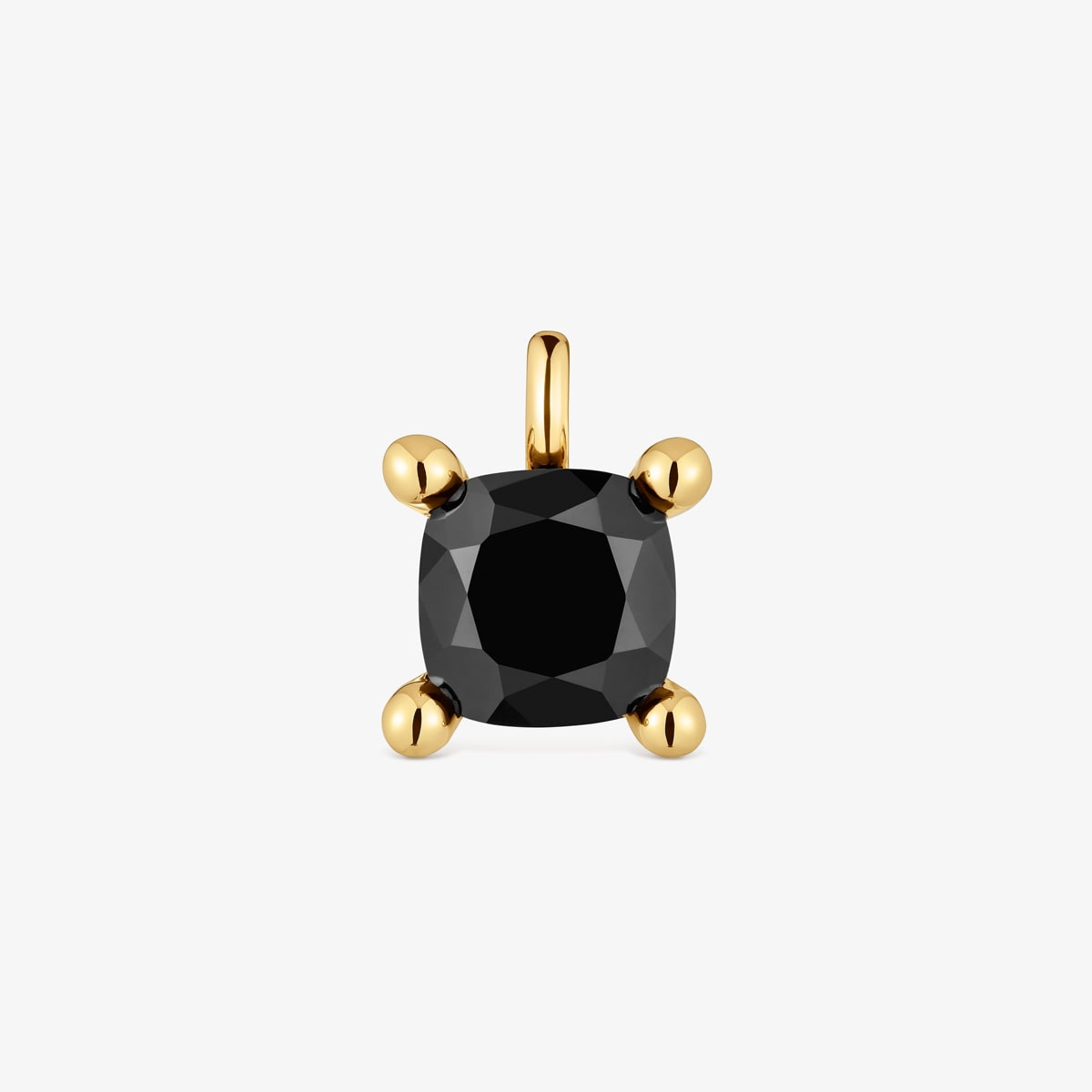 Tous - Colgante Pequeño Con Baño De Oro 18 Kt Sobre Plata Y Ónix Color Black - Negro