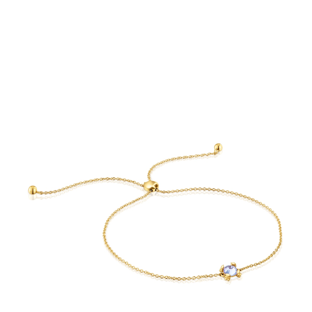 Gold and tanzanite Bracelet Color Pills