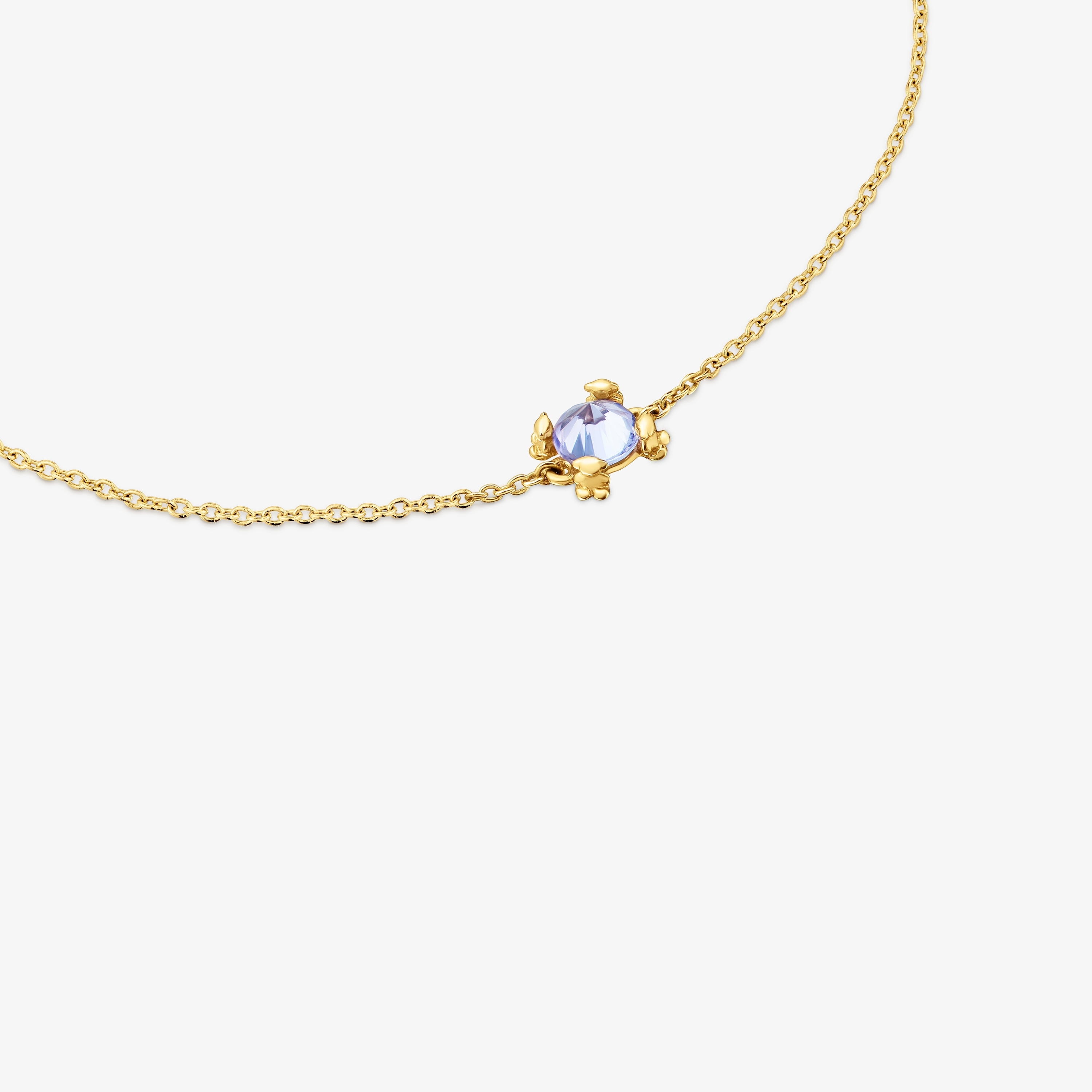 18K solid gold and tanzanite Bracelet Color Pills