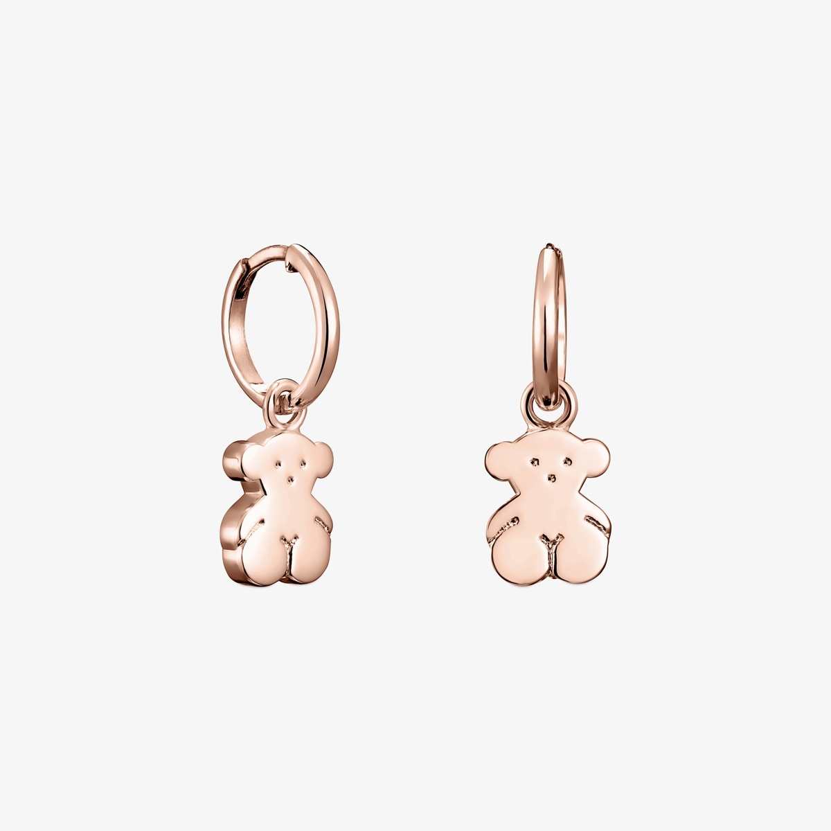 Tous - Pendientes Con Baño De Oro Rosa 18 Kt Sobre Plata Sweet Dolls - Rosado