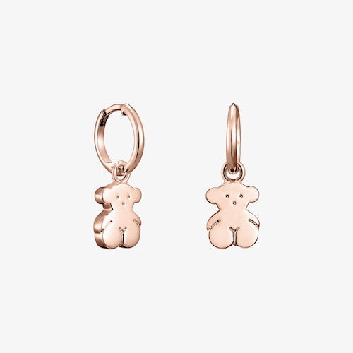 Arracades amb bany d'or rosa 18 kt sobre plata Sweet Dolls