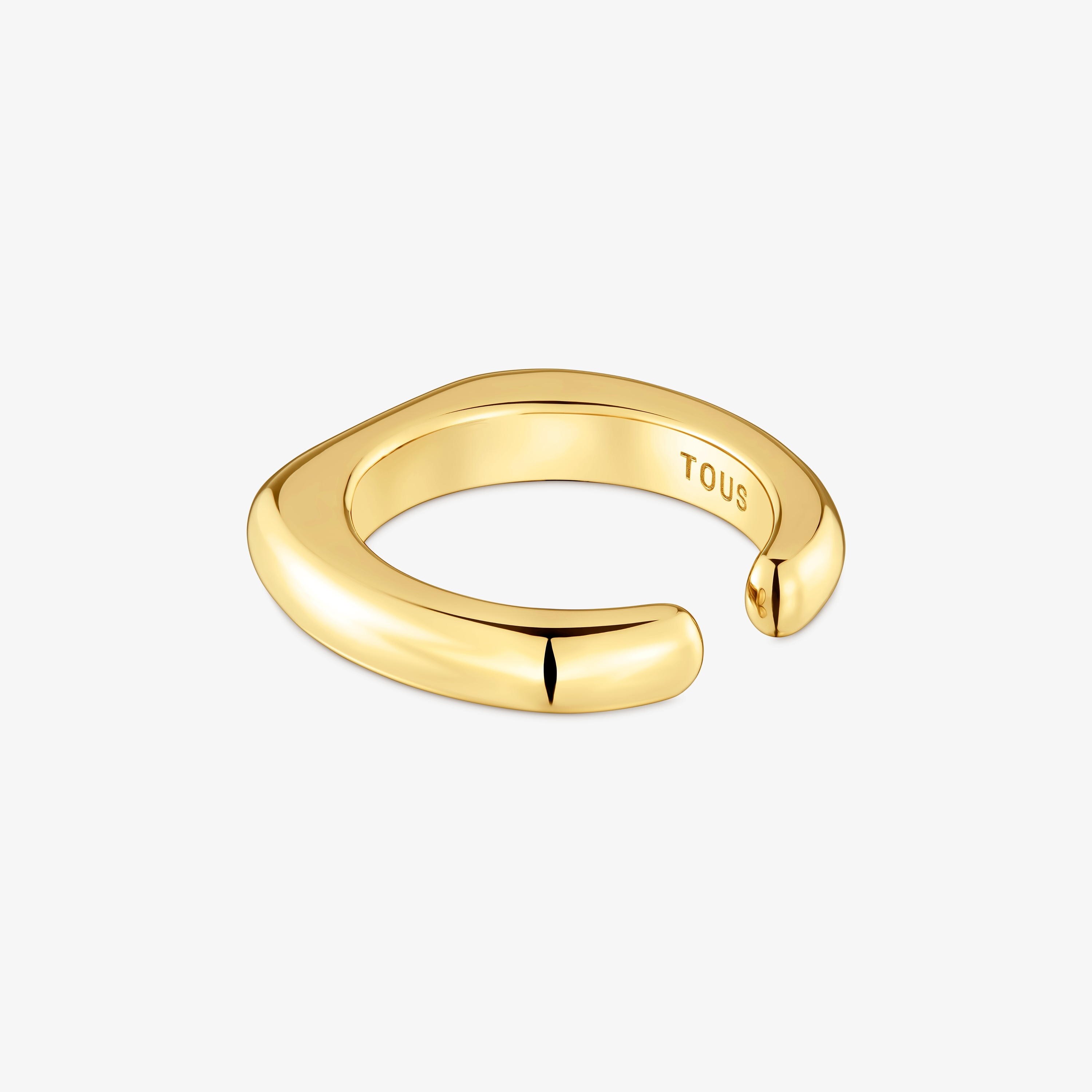 18K gold vermeil open Ring Line