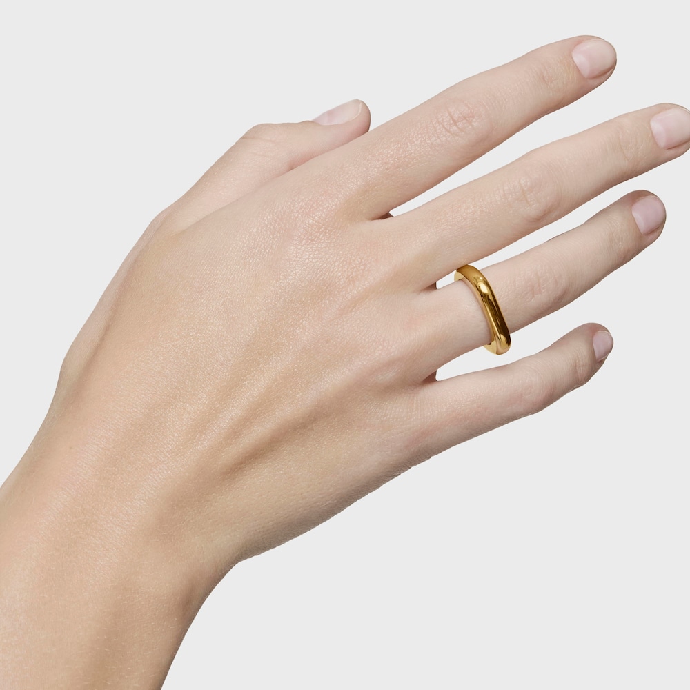 18K gold vermeil open Ring Line