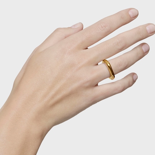 18kt gold plating over silver open Ring Line