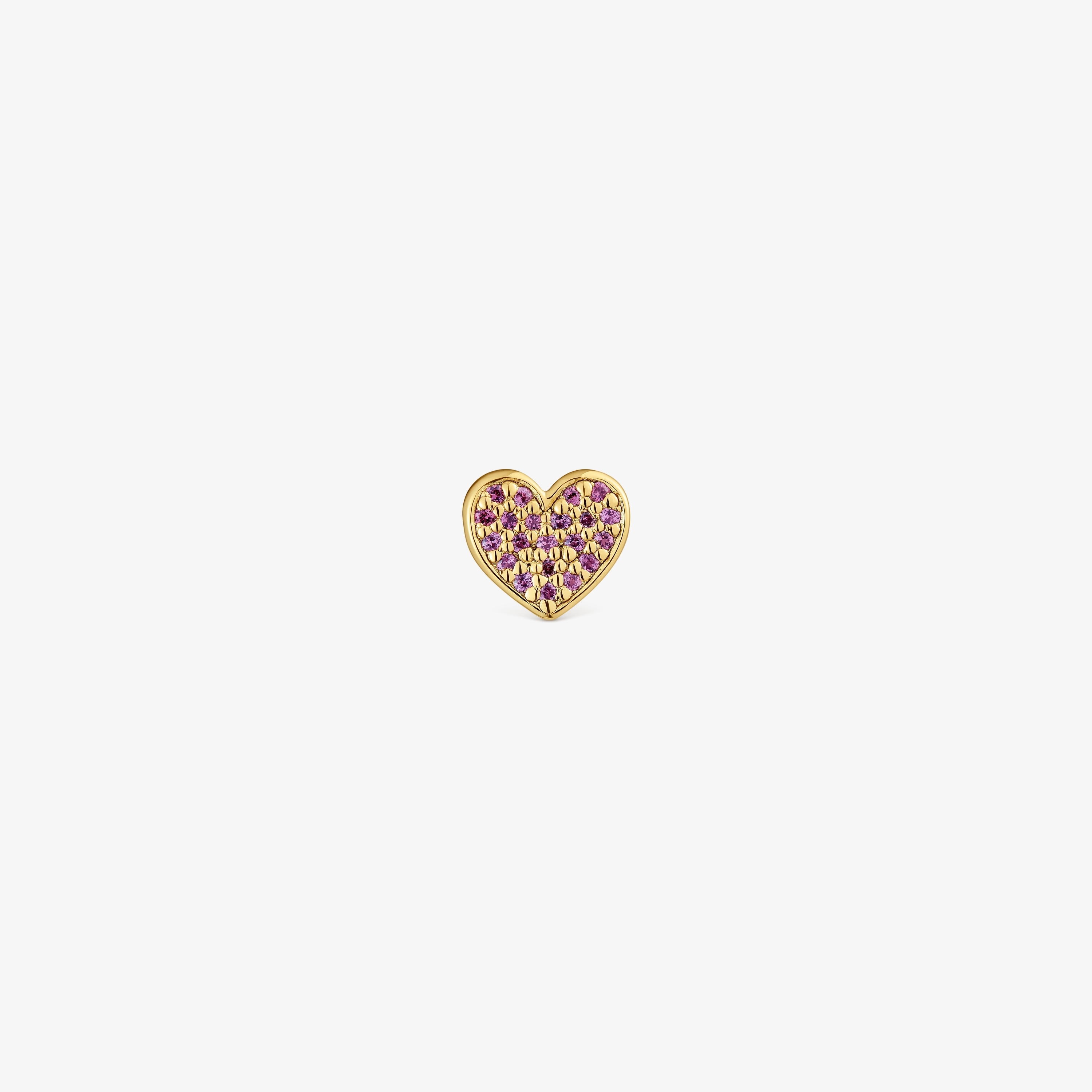 18K gold vermeil heart Pendant with rhodolites TOUS 1950