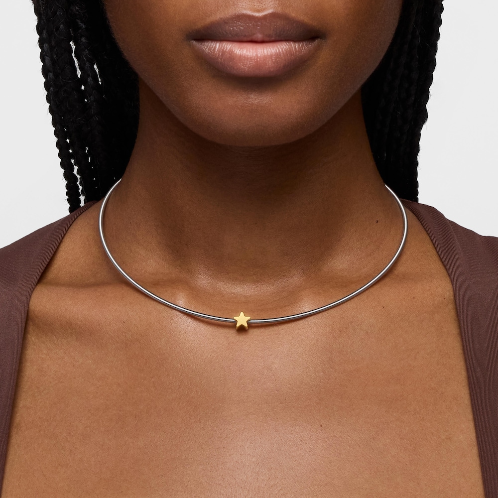 Pr&iacute;vesok hviezdy s&nbsp;18&nbsp;kt pozl&aacute;ten&iacute;m na striebre TOUS 1950