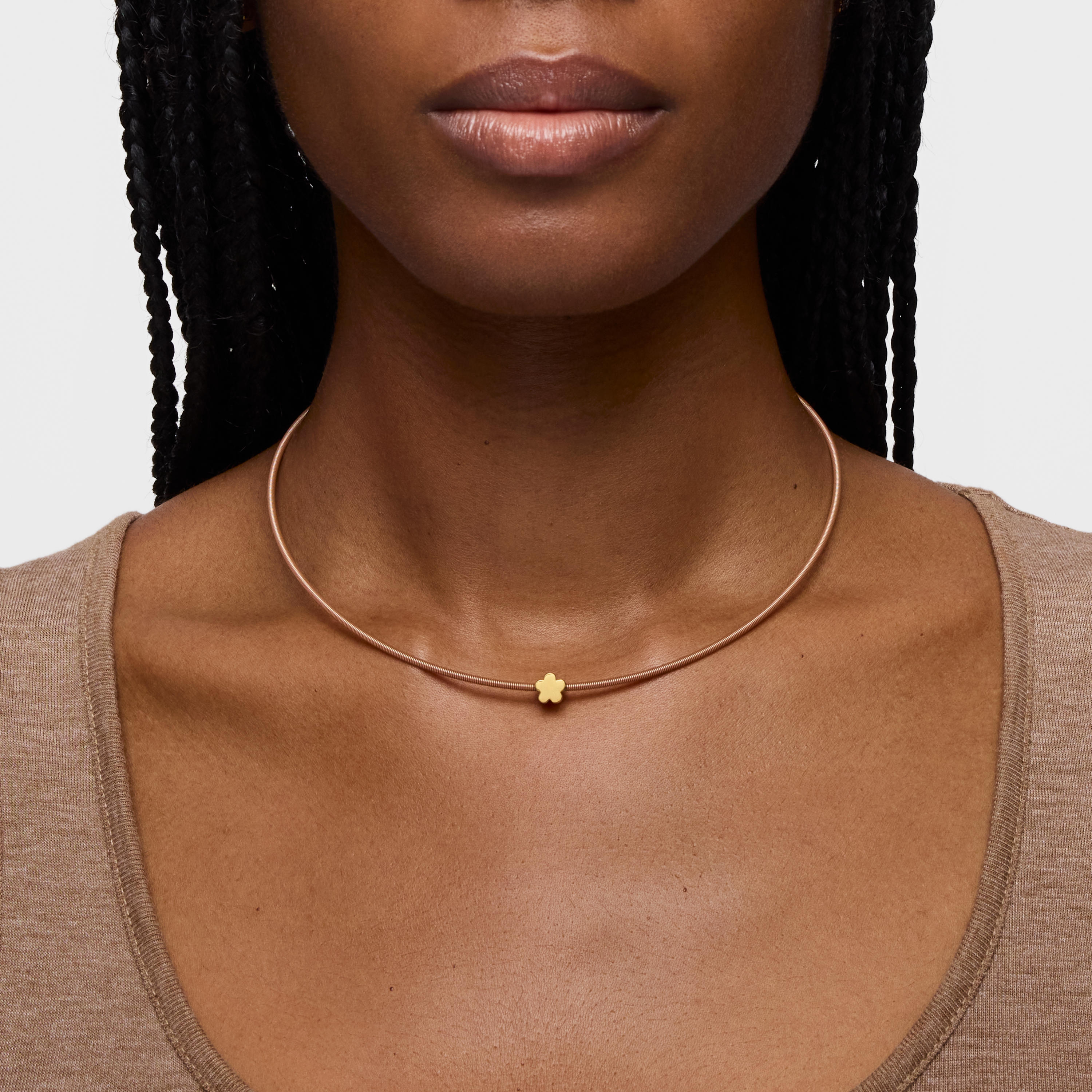 18K gold vermeil flower Pendant TOUS 1950