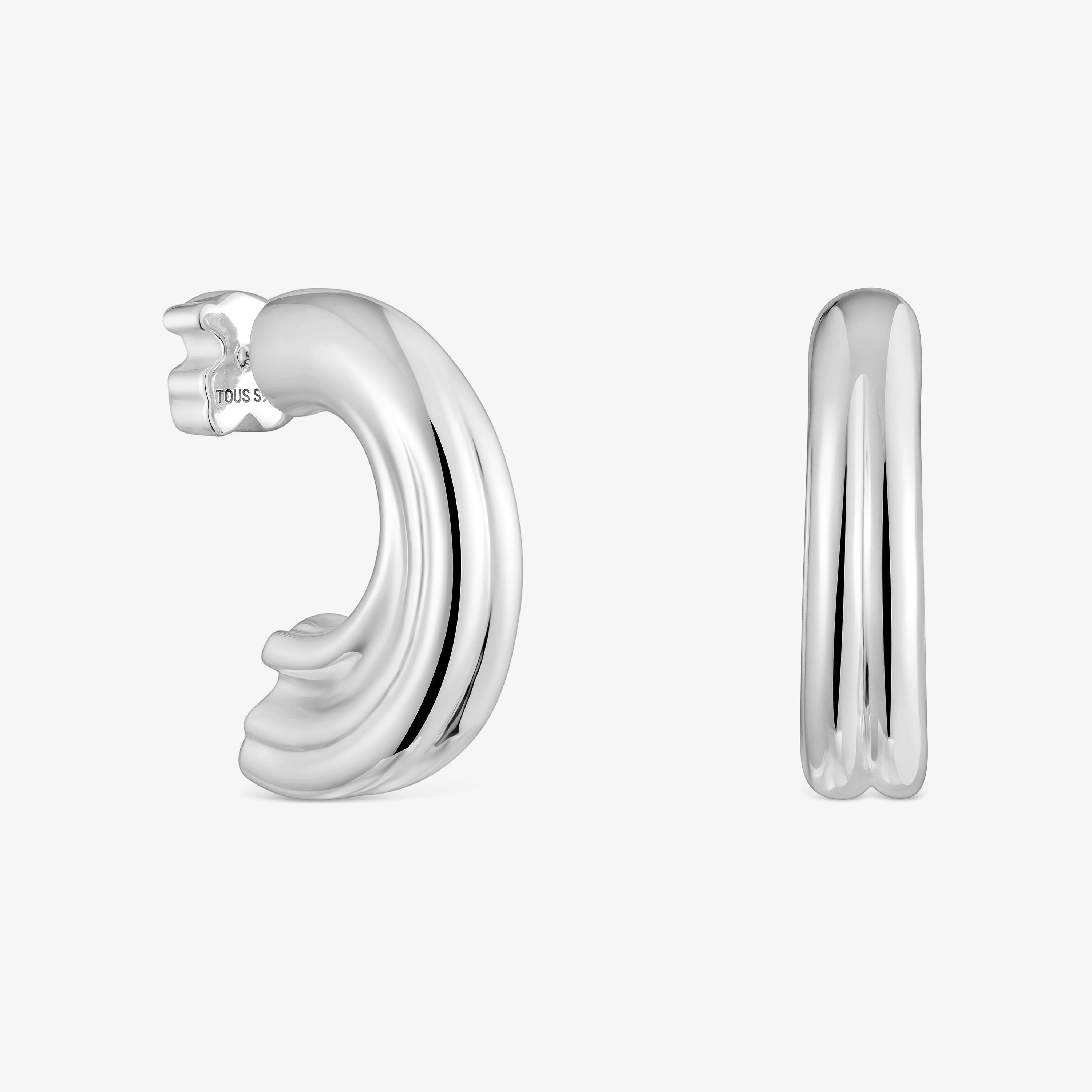 Silver Hoop earrings with bear motif TOUS 1950