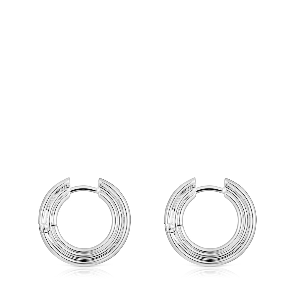 Pendientes de aro de plata TOUS 1950 image number 1