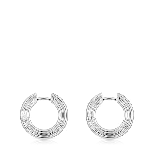 Pendientes de aro de plata TOUS 1950