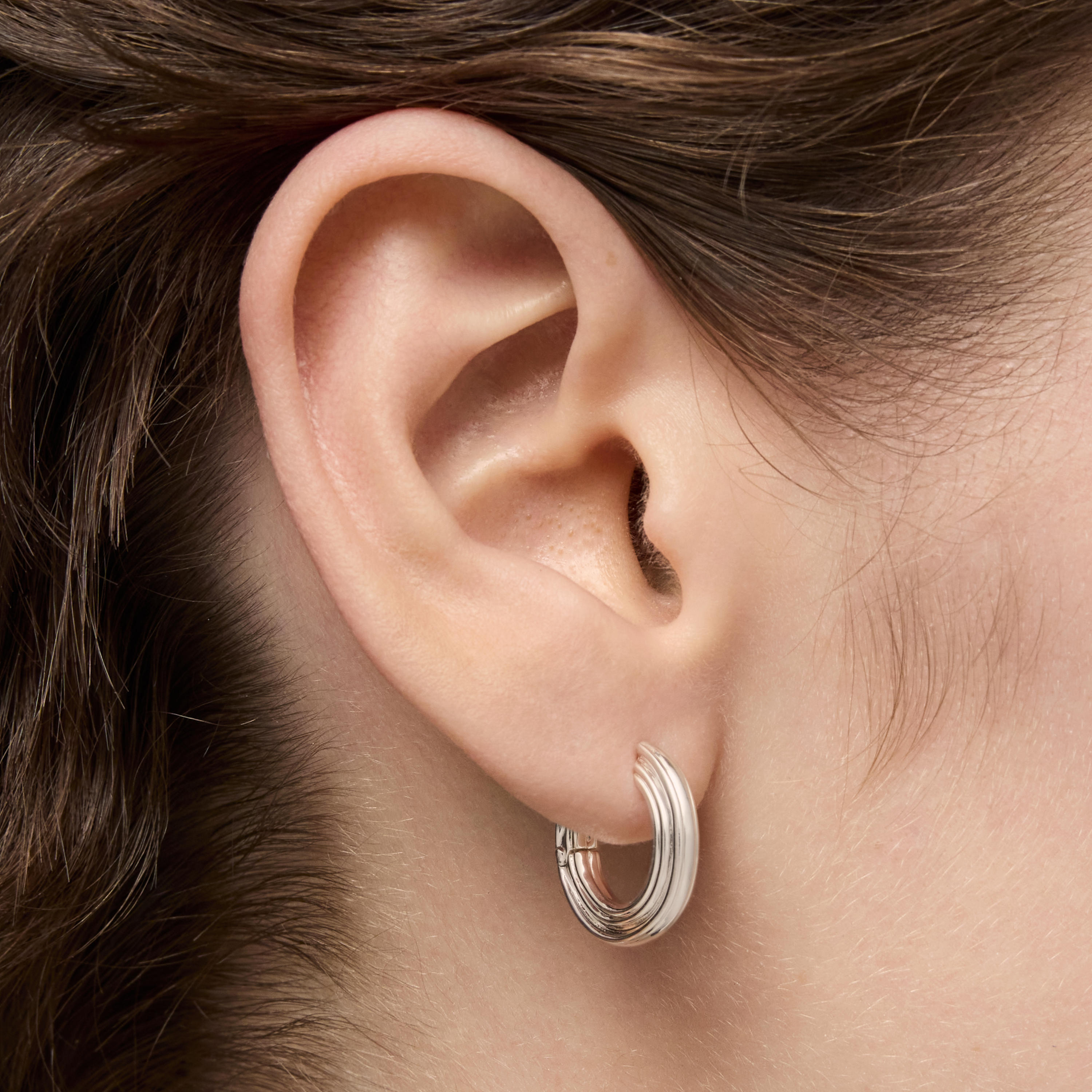 Silver Hoop earrings TOUS 1950