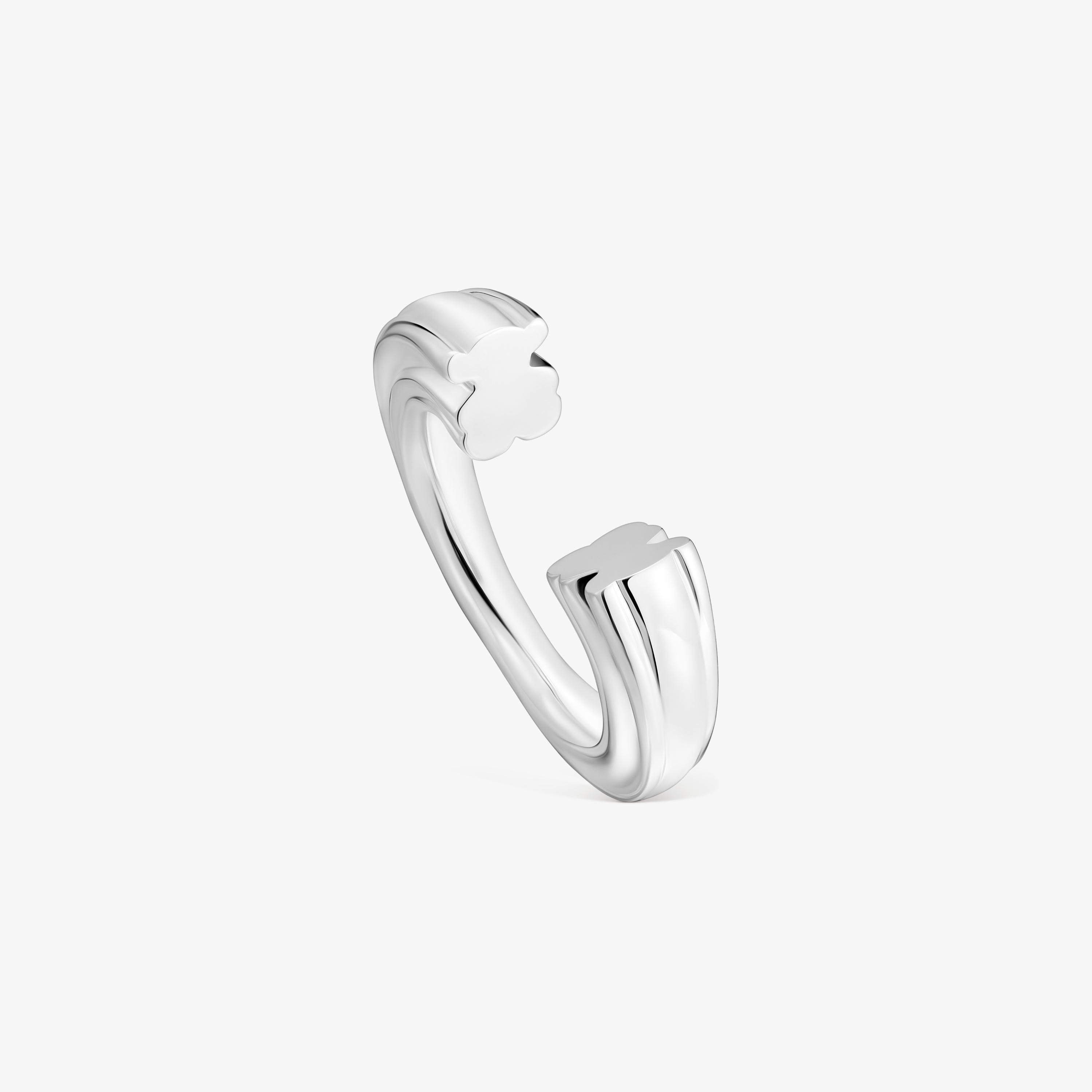 Silver open Ring with bear motif TOUS 1950
