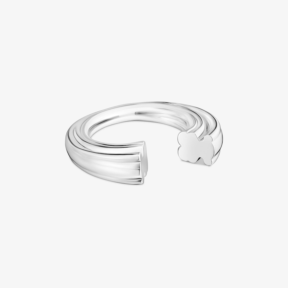 Bague ouverte en argent avec motif ourson TOUS&nbsp;1950