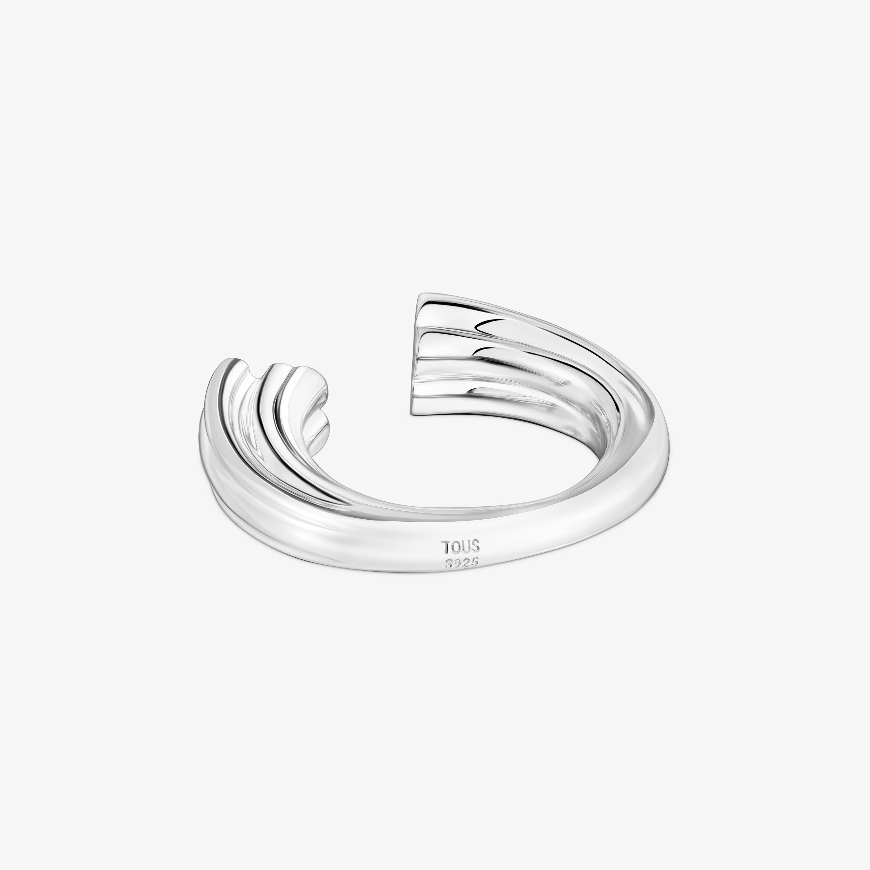 Silver open Ring with bear motif TOUS 1950