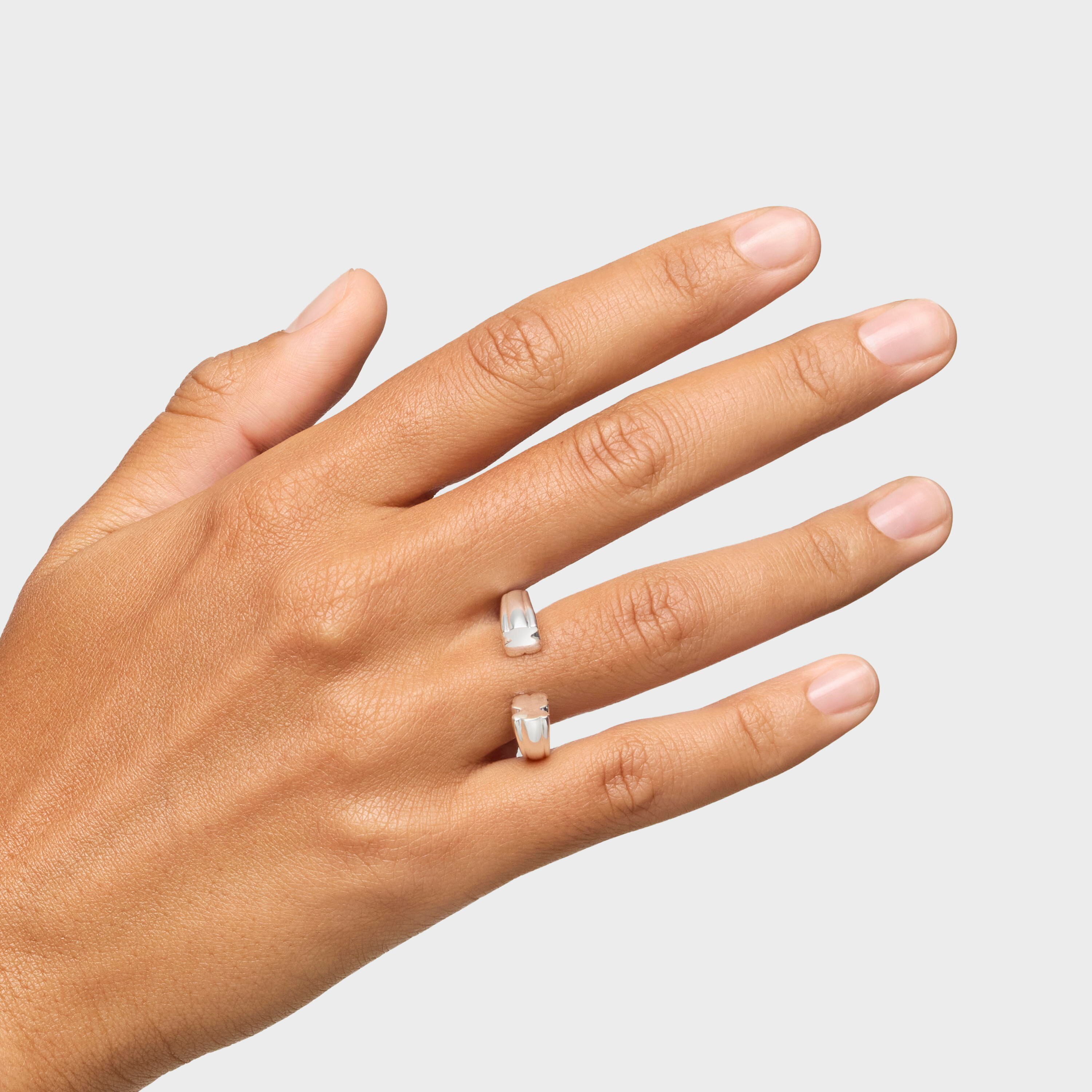 Silver open Ring with bear motif TOUS 1950