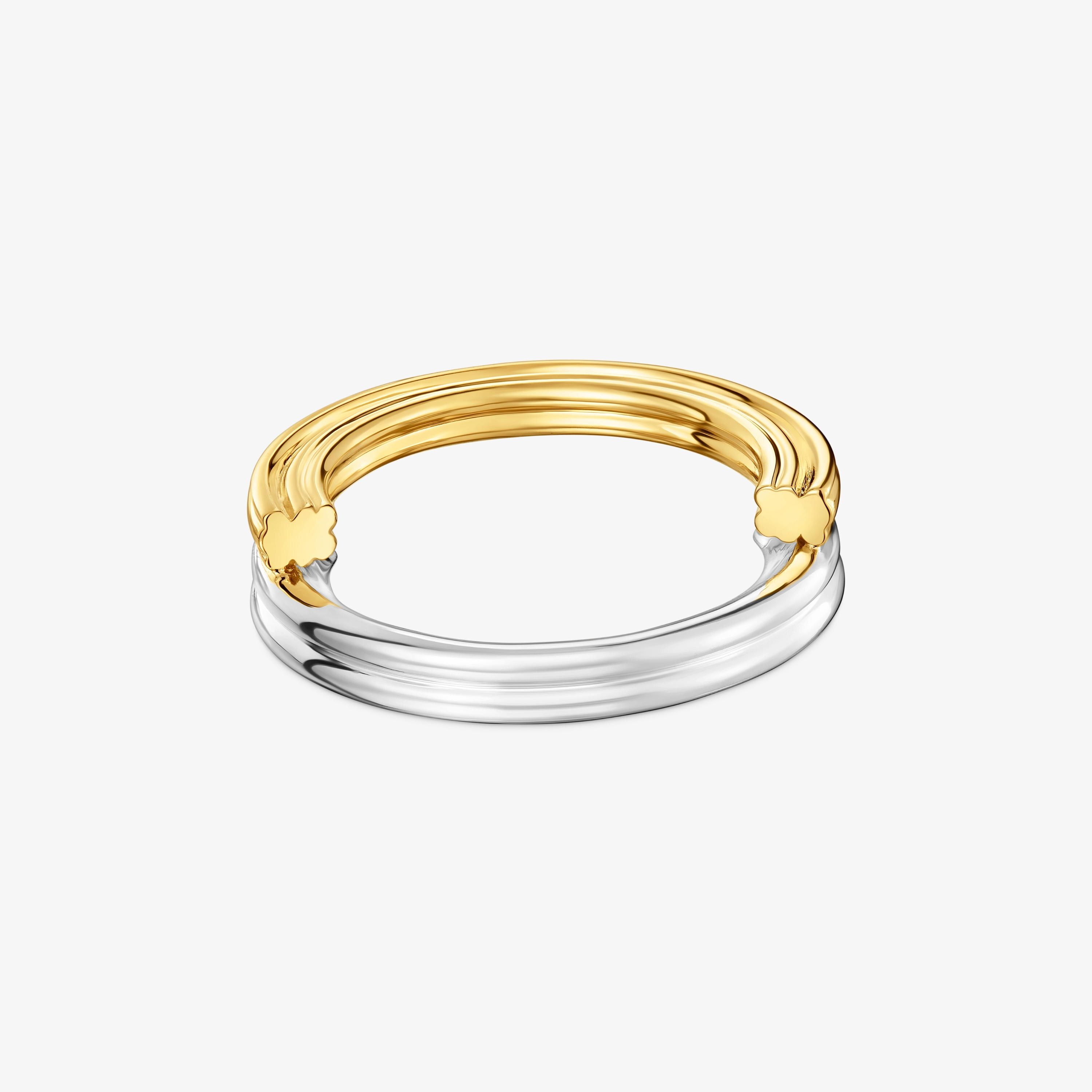 Medium two-tone Ring with bear motifs TOUS 1950