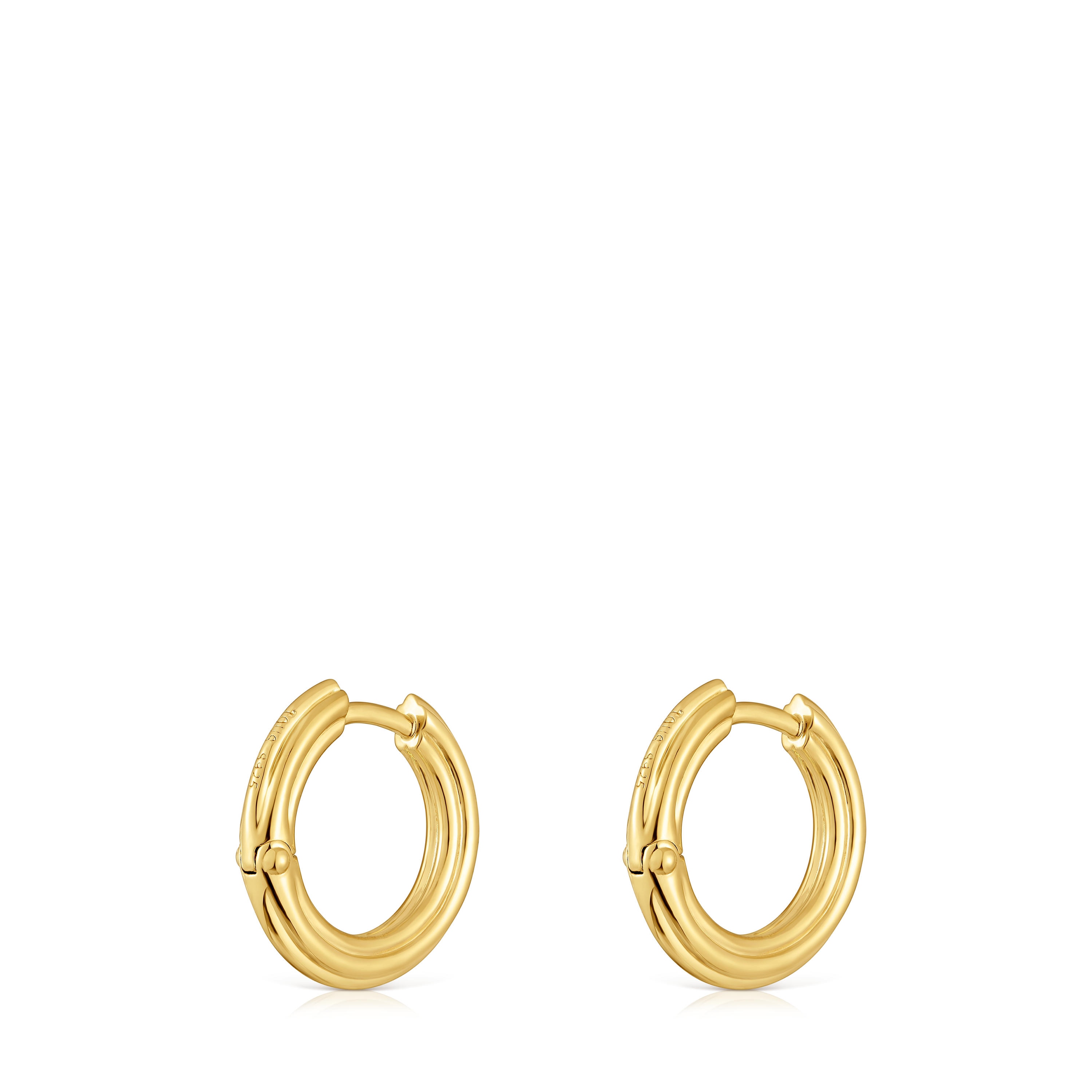 18kt gold plating over silver Hoop earrings TOUS 1950
