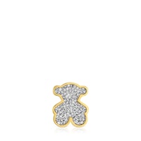 18kt gold plating over silver bear Pendant with and diamonds TOUS 1950