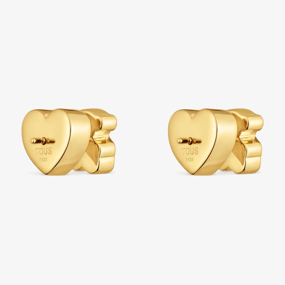 18K gold vermeil bear Earrings with diamonds TOUS 1950